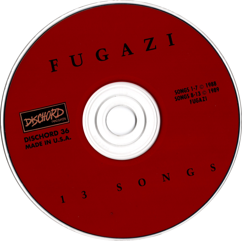 13 songs by fugazi disk